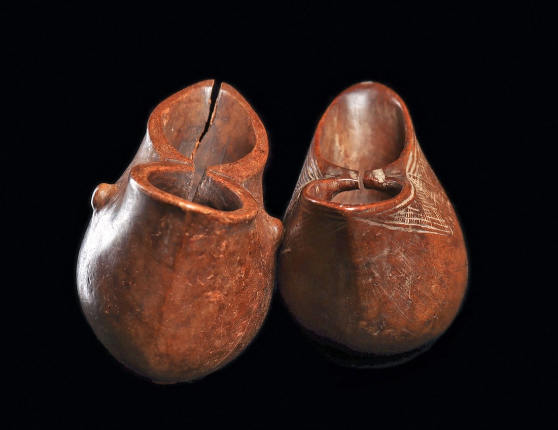 Suku Kopa Wood Ritual Cups (pr) - 3