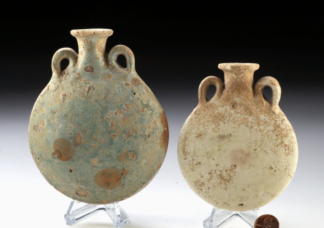 Two Holy Land Pottery Canteens (1 of 3)