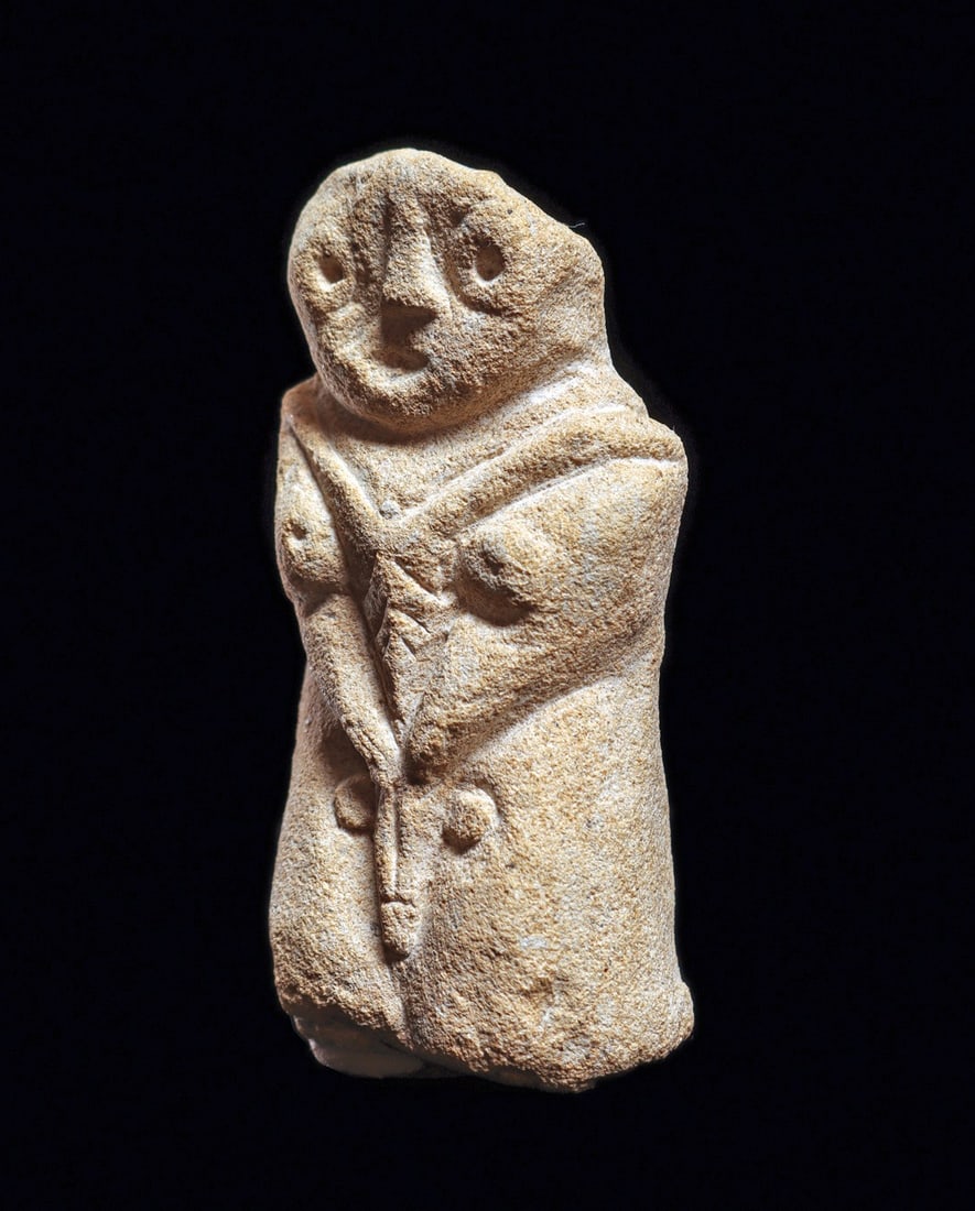 Coptic Egyptian Limestone Ithyphallic Votive Figure - 2
