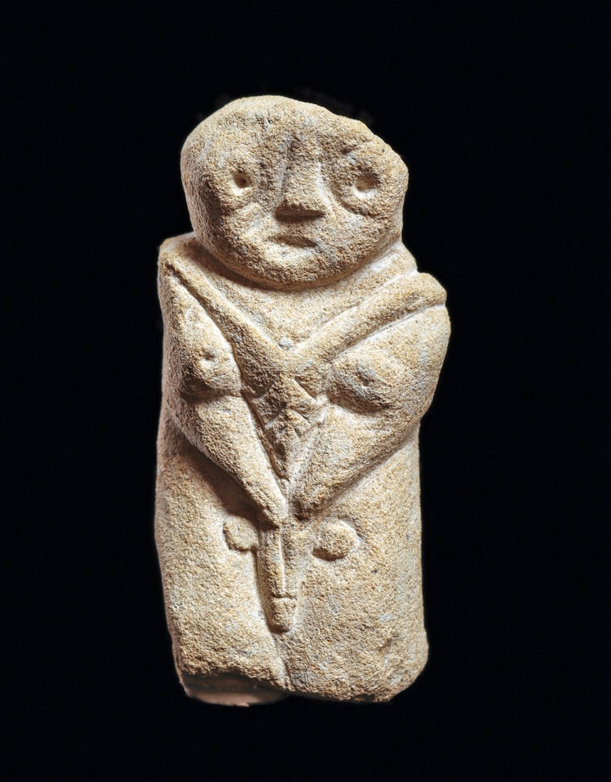 Coptic Egyptian Limestone Ithyphallic Votive Figure - 3