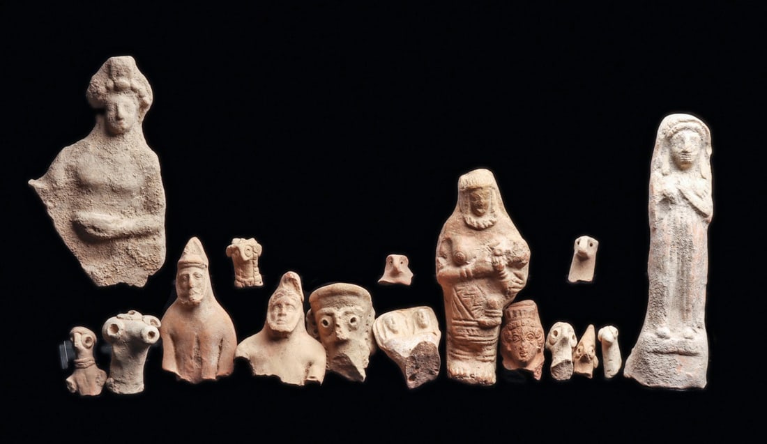 Ancient Near Eastern Figures & Heads (16) (1 of 4)