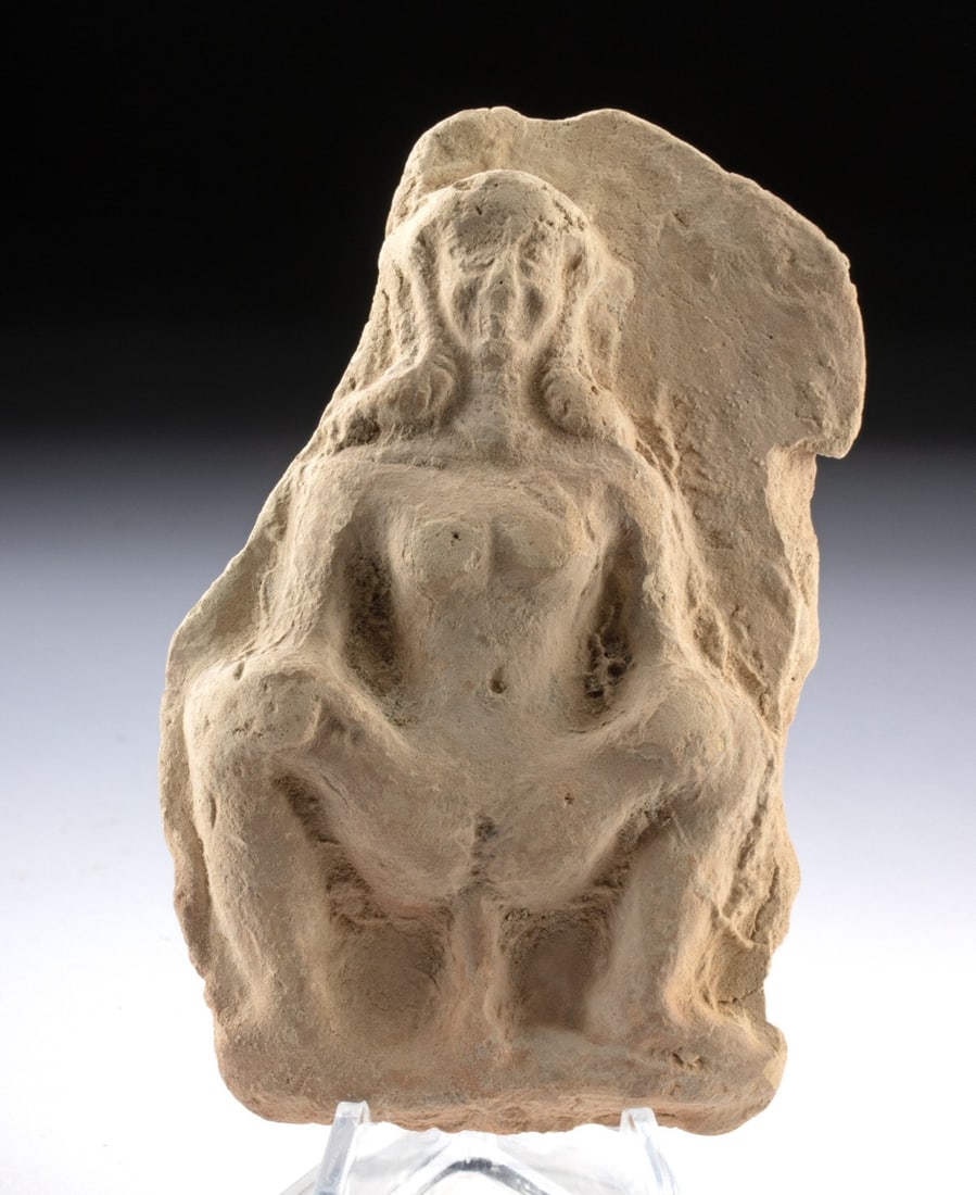 Old Babylonian Terracotta Votive Plaque, Symplegma Scene (1 of 4)