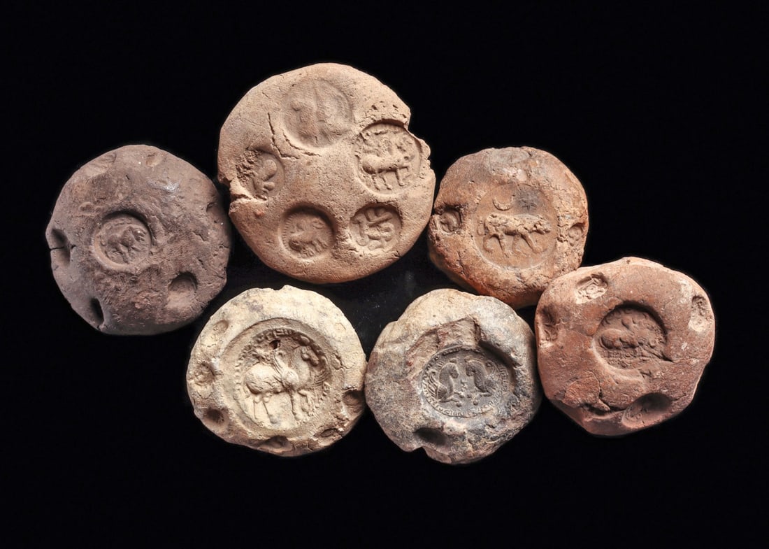 Sasanian Bullae with Animal Impressions (6) (1 of 5)