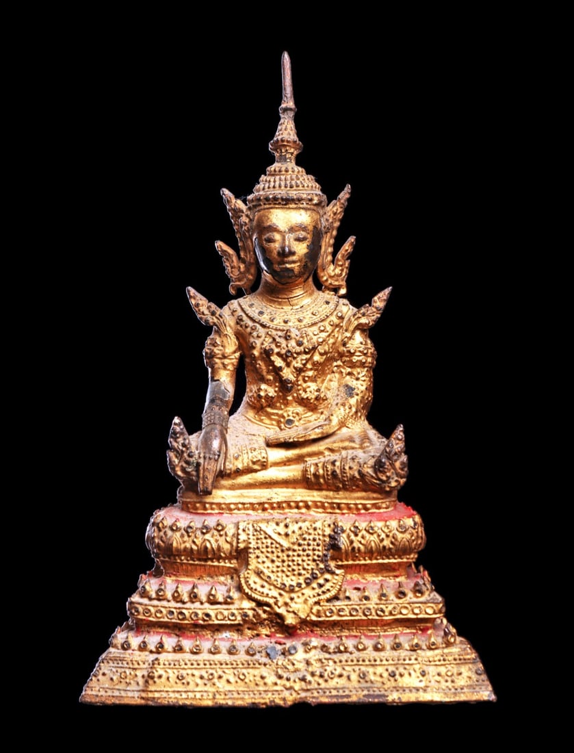 Small Gilt Bronze Buddha (1 of 4)