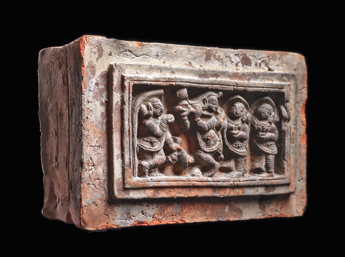 Indian Brick with Relief Figures (1 of 4)