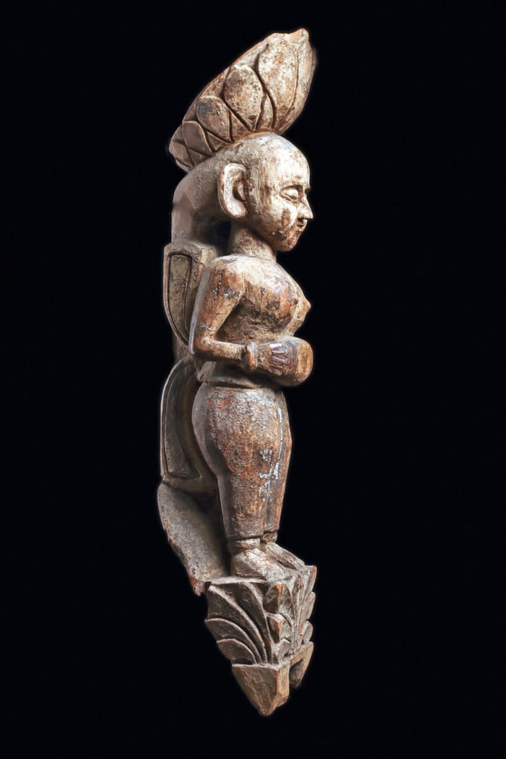 Wooden Figural Corbel (1 of 4)