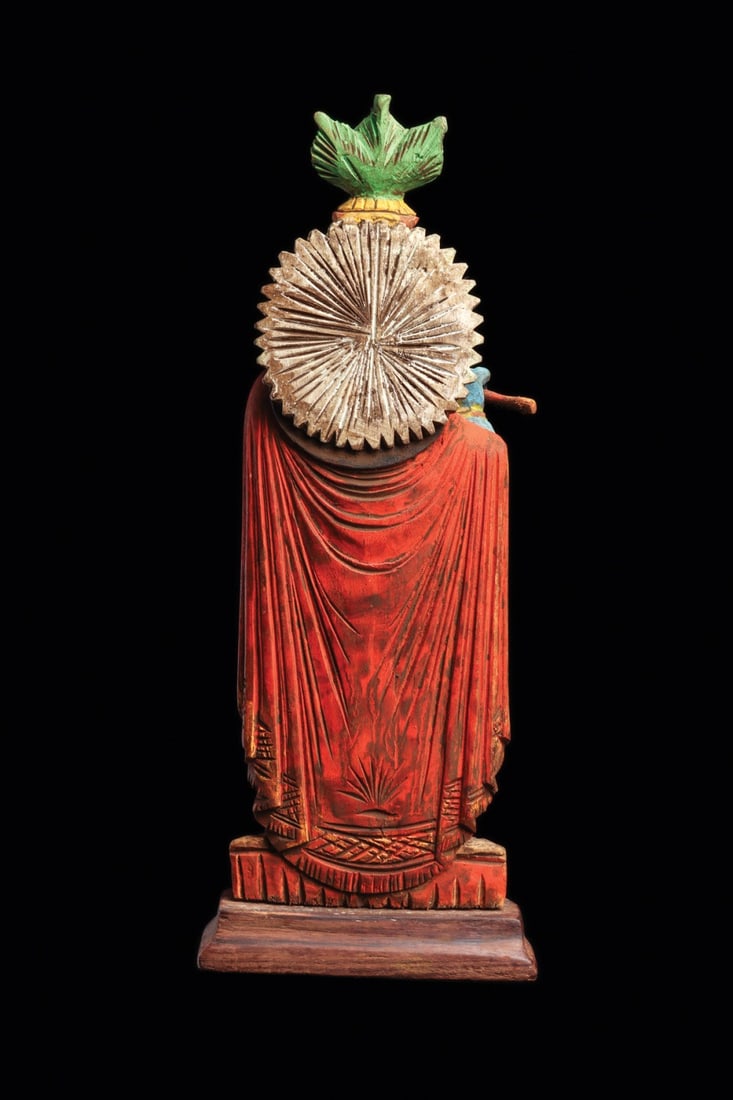 Polychrome Krishna Figure - 4