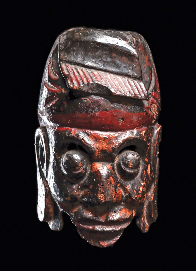 Old Zhuang Nuo Ceremony Religious Mask (1 of 4)