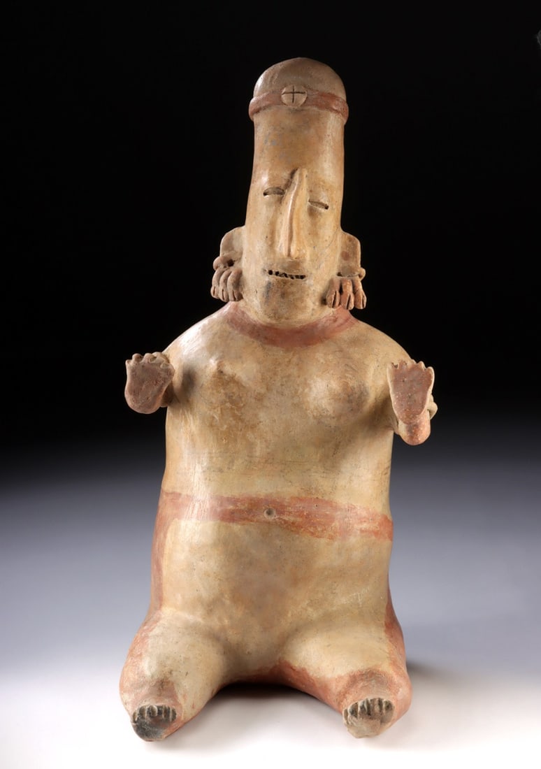 Large Jalisco Polychrome Nude Pregnant Female (1 of 4)