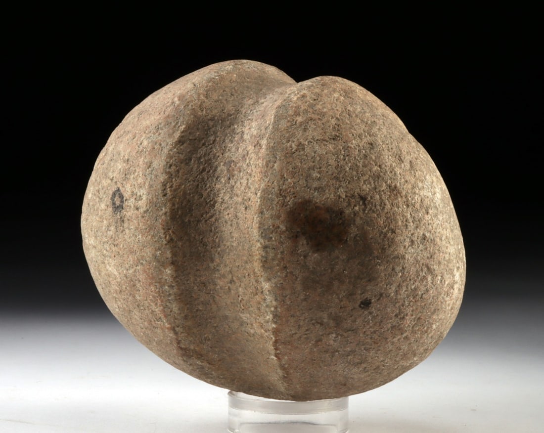 Woodland Period Grooved Stone Club Head (1 of 3)