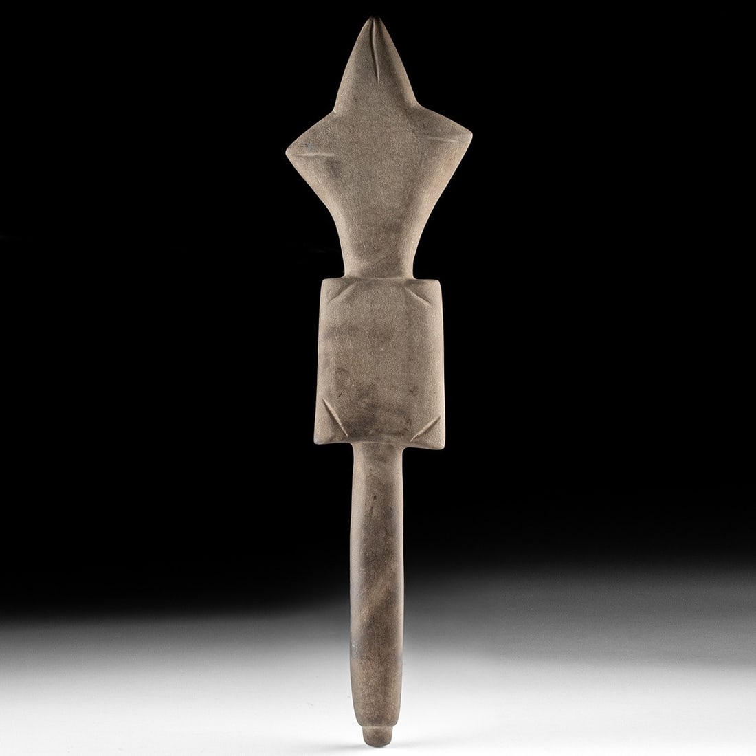 Mississippian Ceremonial Stone Mace - Crown Form (1 of 2)