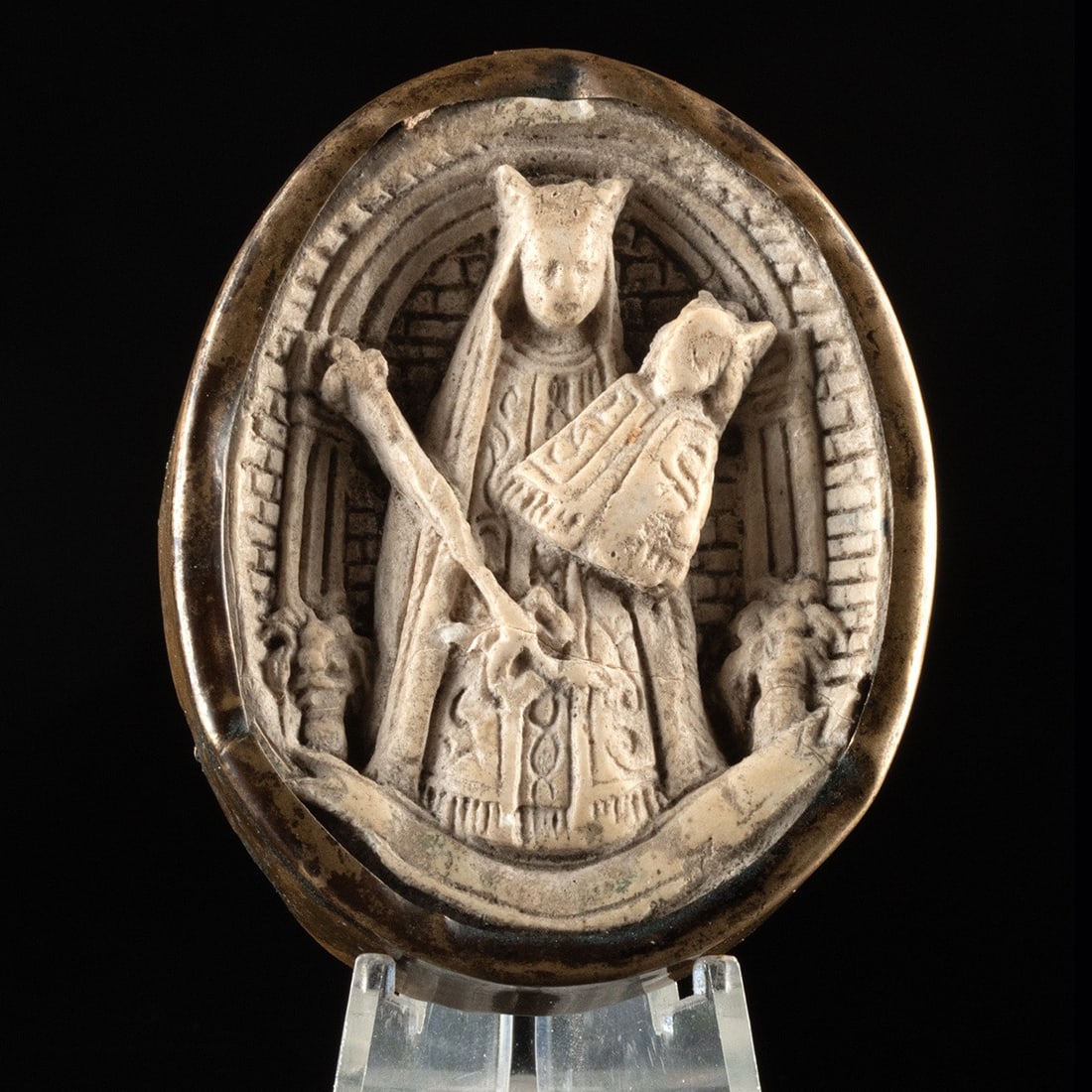 19th C. French Plaster Relief - Virgin of Albert (1 of 3)