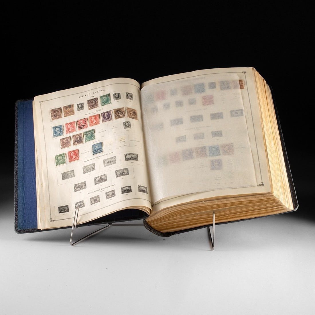 1941 Scott Junior Stamp Album - US & World: North America, United States, New York, New York, ca. 1941 CE; Various countries from Abyssinia to France alphabetically, ca. 19th to mid-20th century CE. A substantial mid-century philatelic collecti