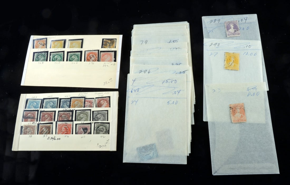 Lot of 51 New Zealand and Canada Postage Stamps (1 of 3)