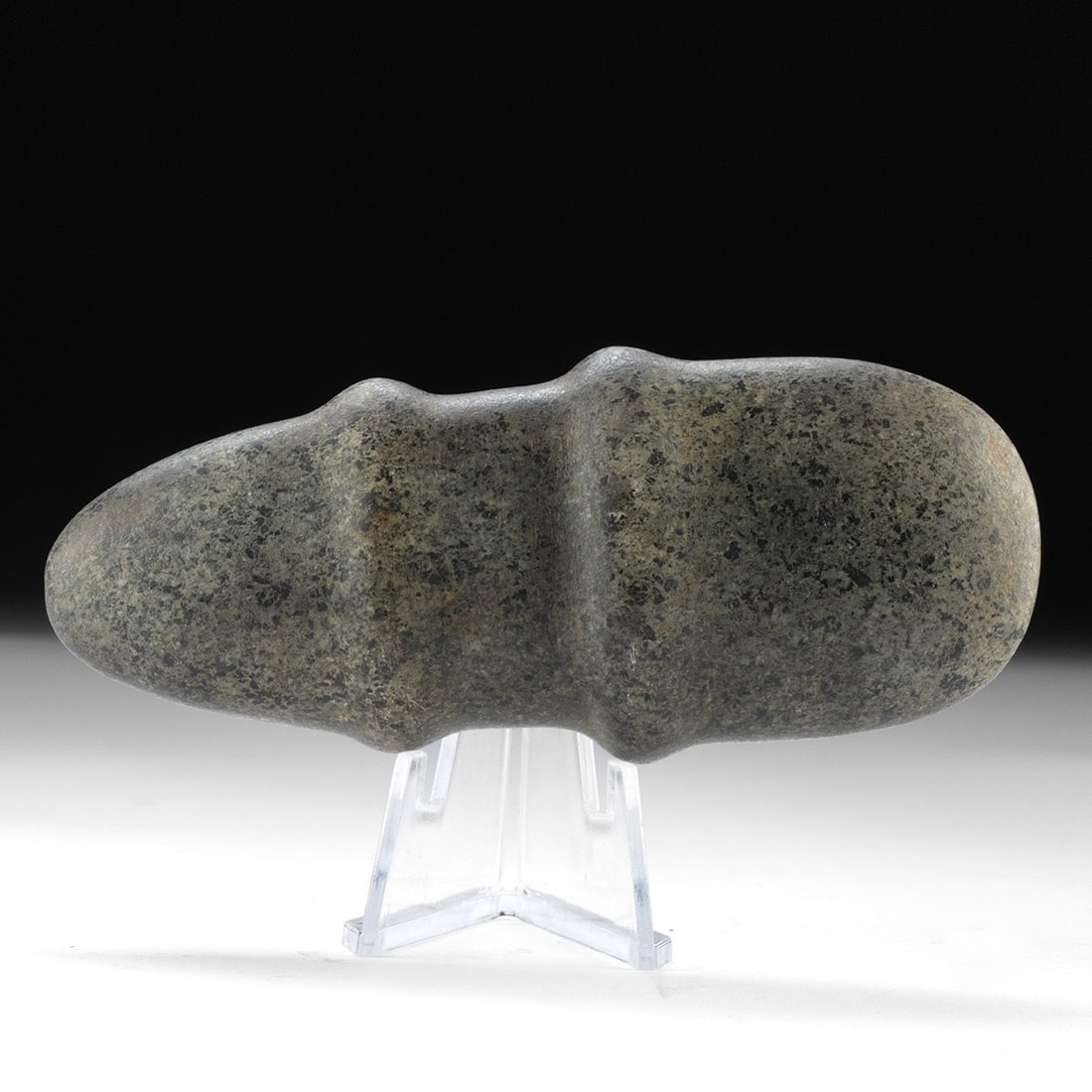 Native American Full Groove Stone Axe Head (1 of 2)