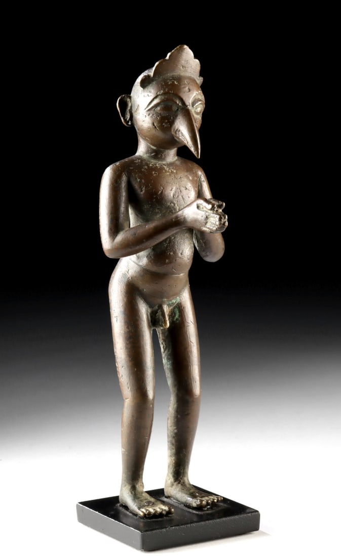 Indian Kerala Bird-Man (Garuda) Brass Statuette (1 of 3)