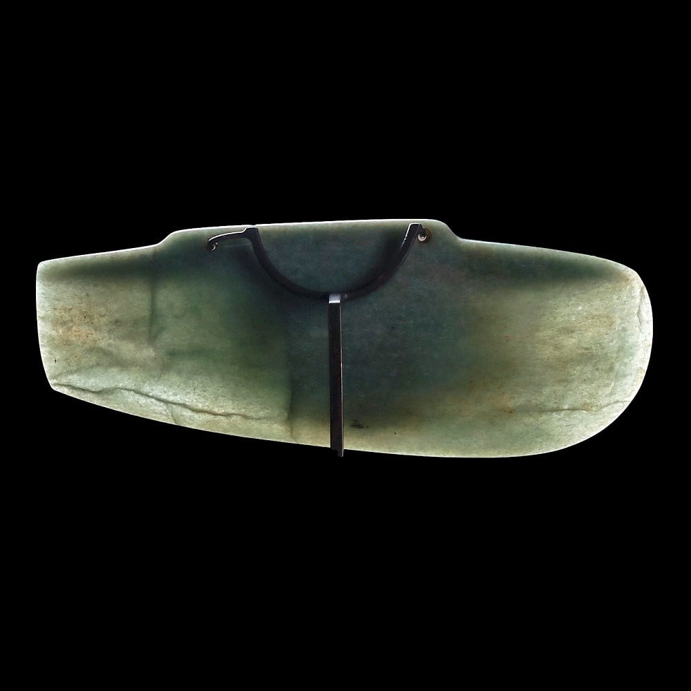 Olmec Jade Large Spoon Pendant - 3