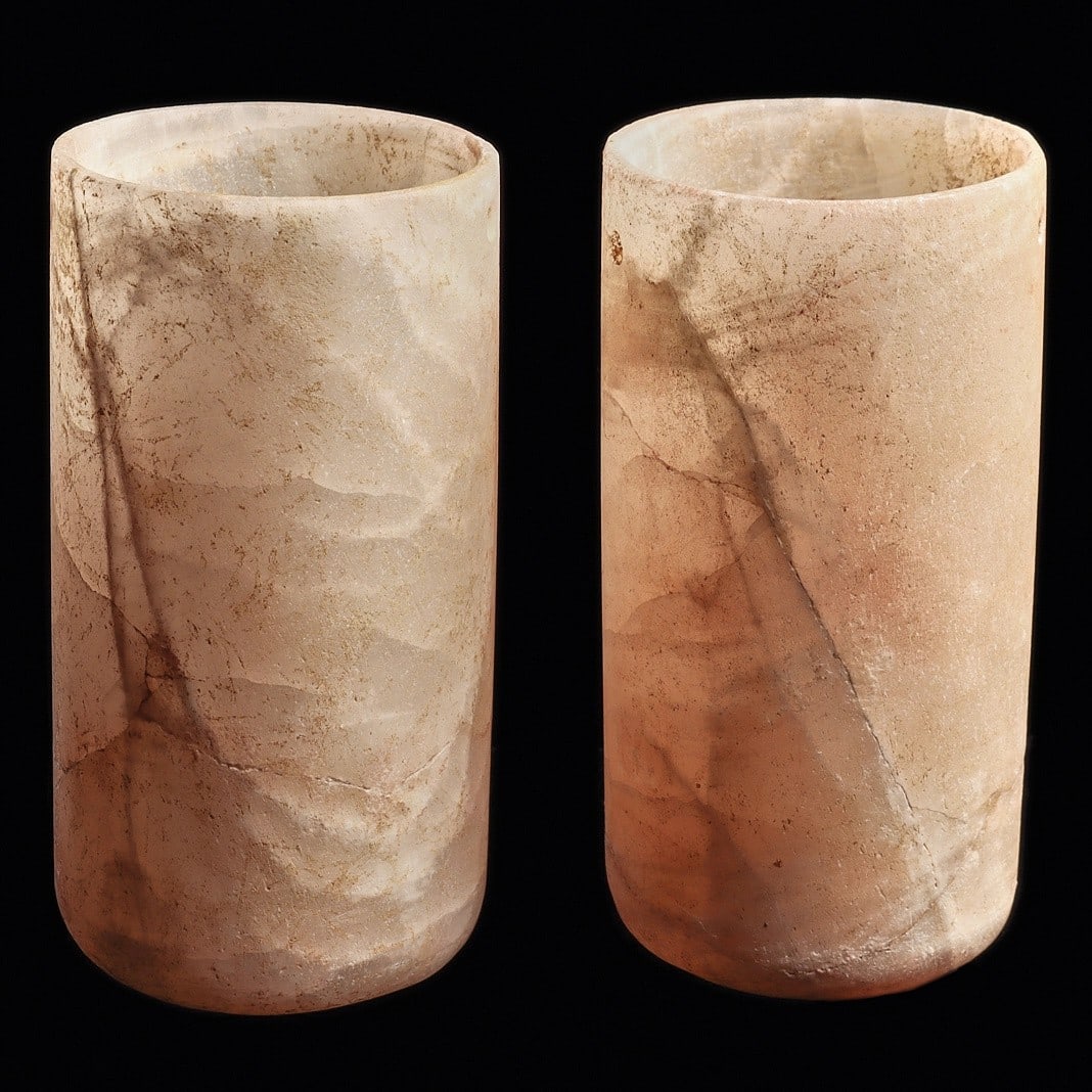 Xochipala Alabaster Cylinder Vases (2) (1 of 4)
