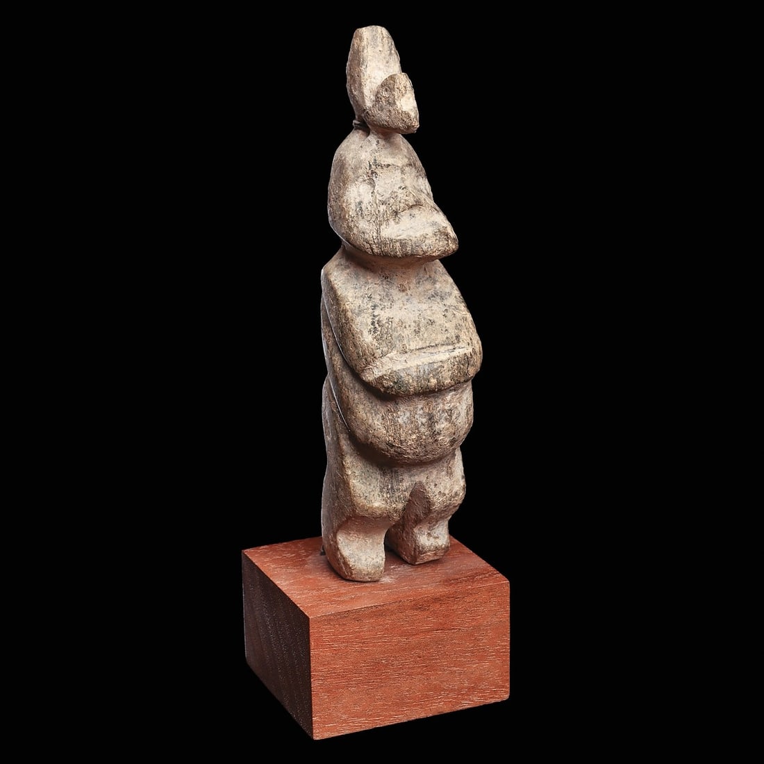 Mezcala Standing Figure with Bird (1 of 4)