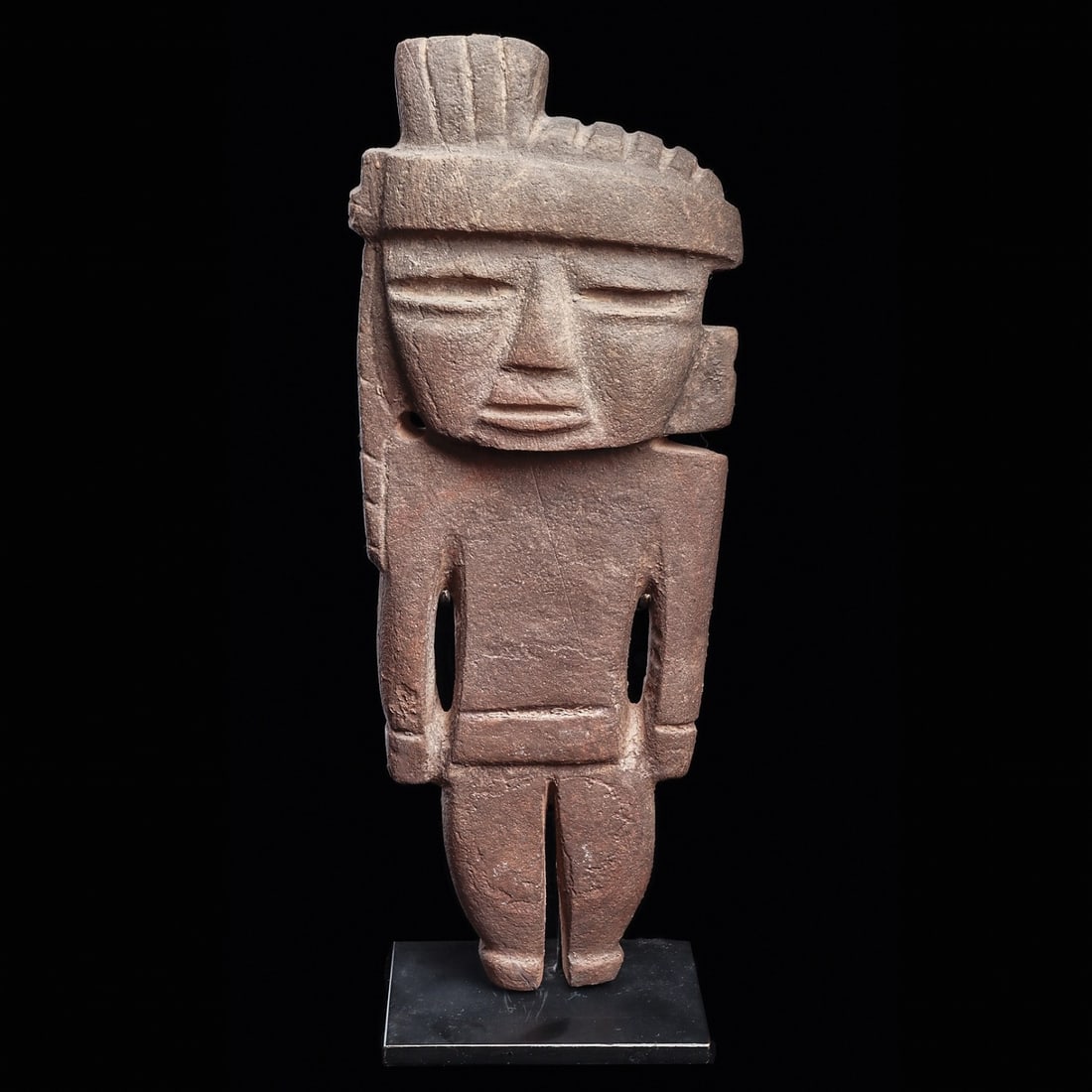Teotihuacan Standing Figure with Rasp Type Headdress (1 of 4)