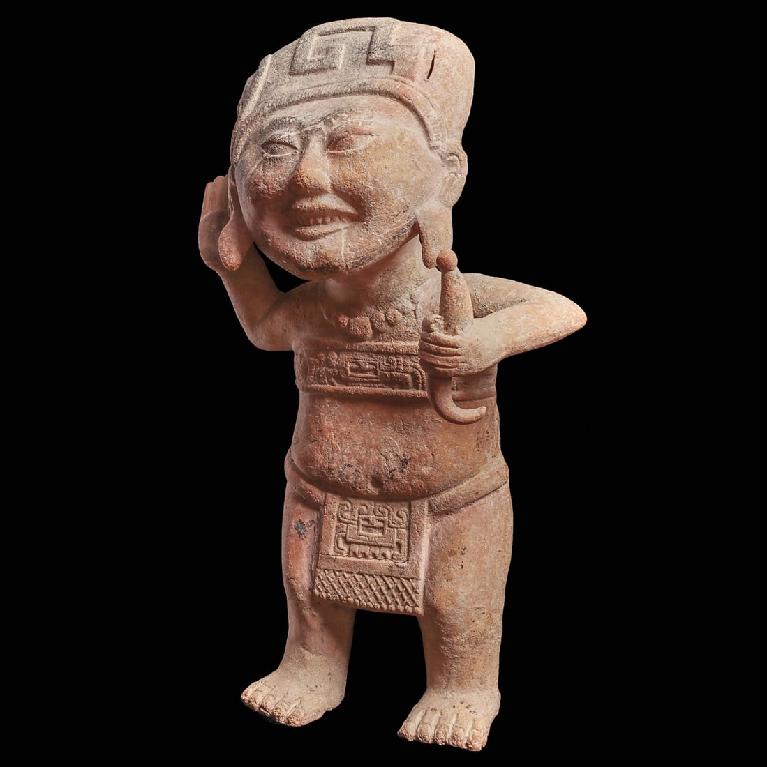 Veracruz Sonriente Figure Holding Implement - 2