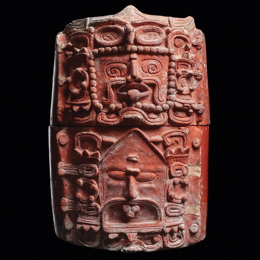 Maya Large Orangeware Cache Vessel (1 of 5)