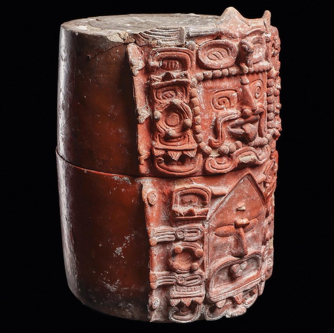 Maya Large Orangeware Cache Vessel - 3
