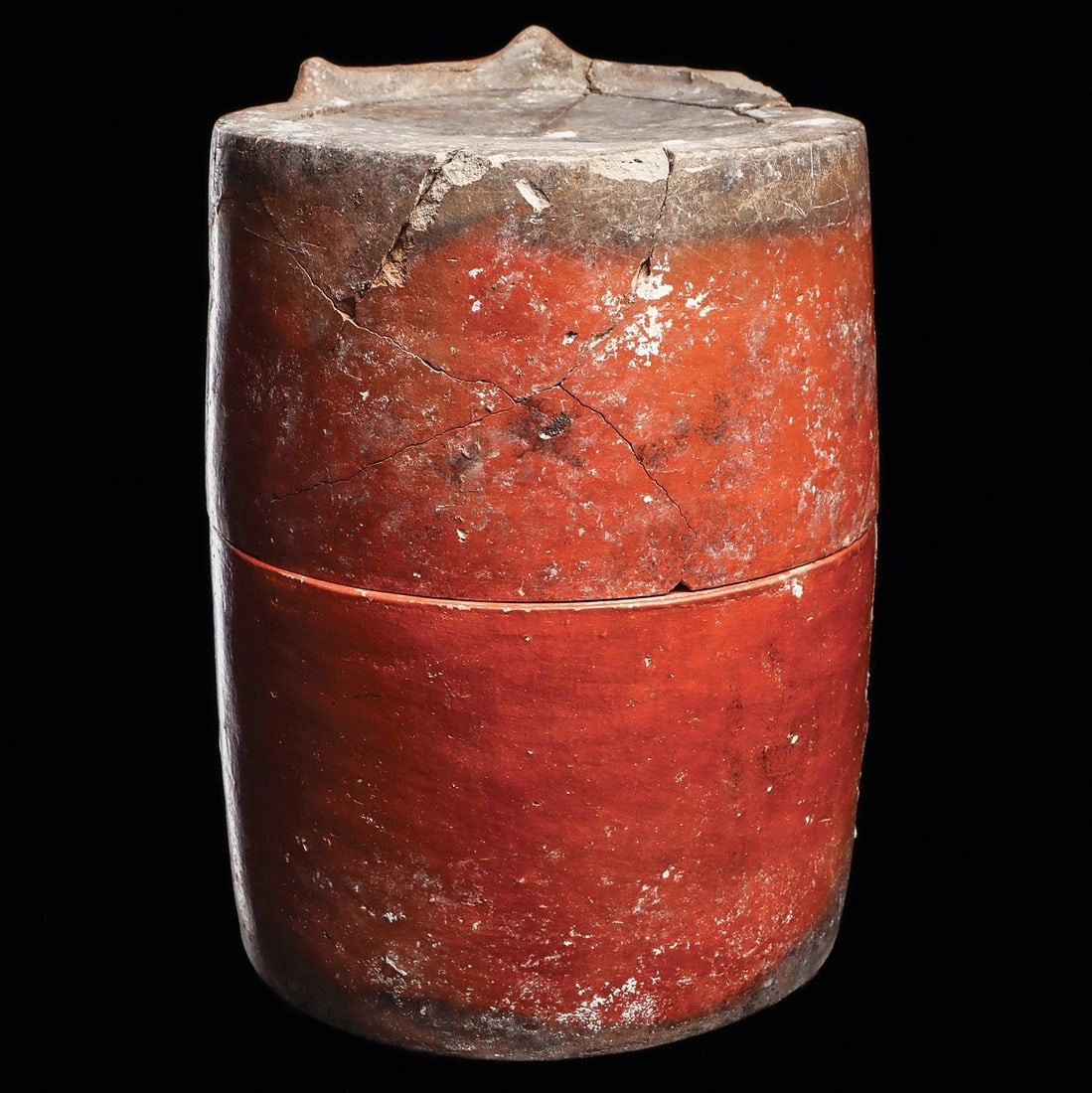 Maya Large Orangeware Cache Vessel - 4