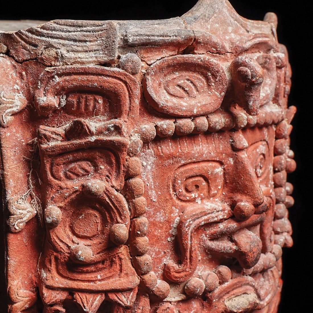 Maya Large Orangeware Cache Vessel - 5