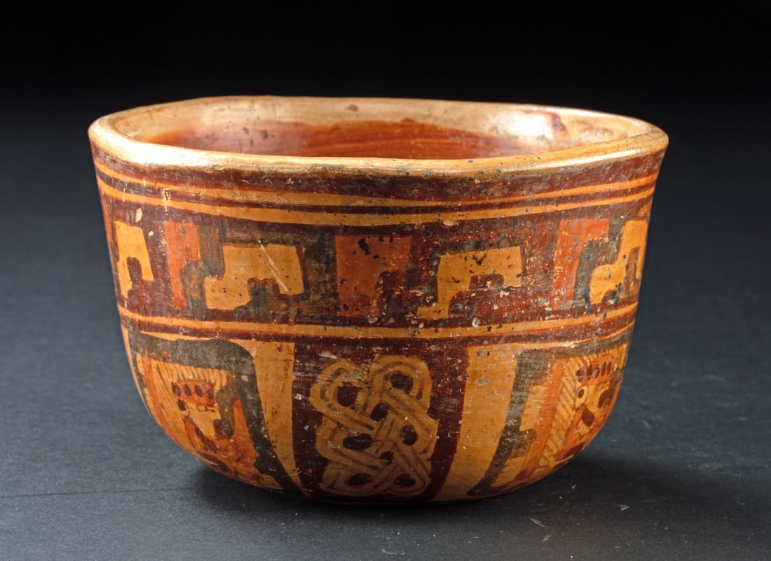 Mayan Polychrome Pottery Bowl Ulua Valley (1 of 6)