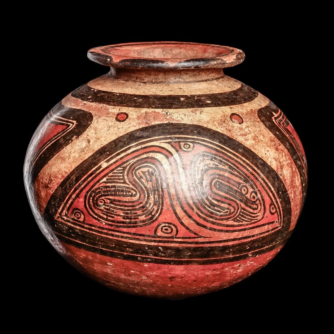 Cocle Polychrome Decorated Olla (1 of 4)