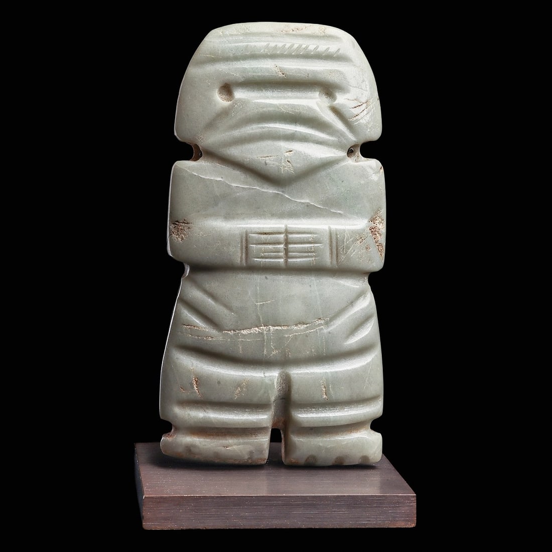 Costa Rican Light Green Jade Figural Pendant (1 of 4)