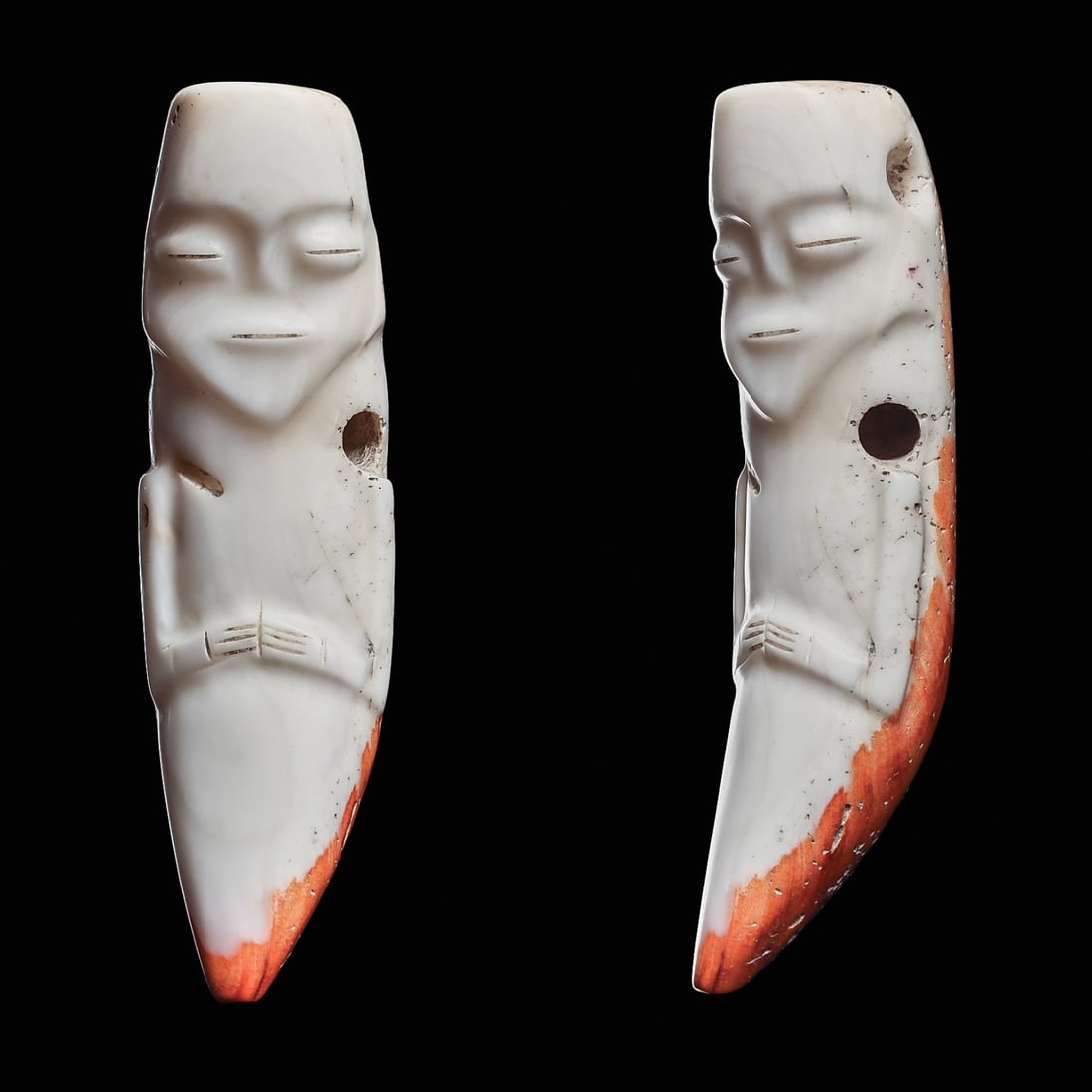 Ecuadorian Spondylus Shell Anthropomorphic Pendant (1 of 2)