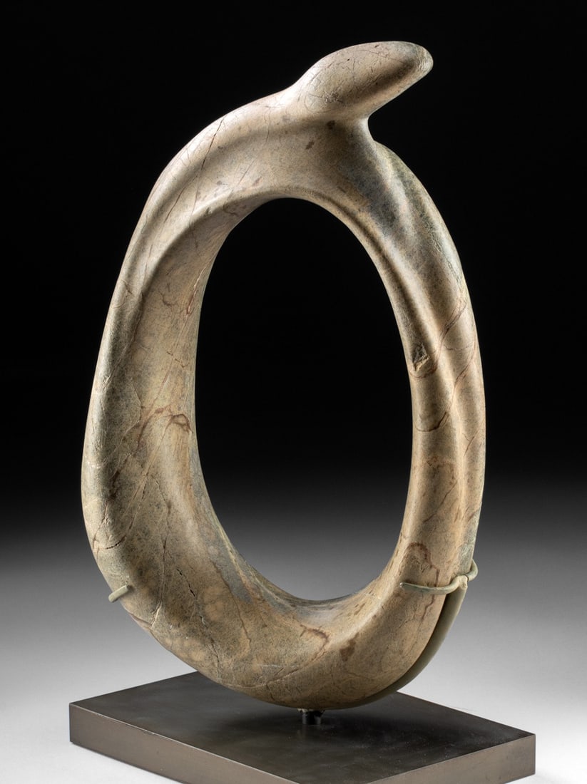 Large Taino Stone Snake Yoke - CIRAM Tested (1 of 5)