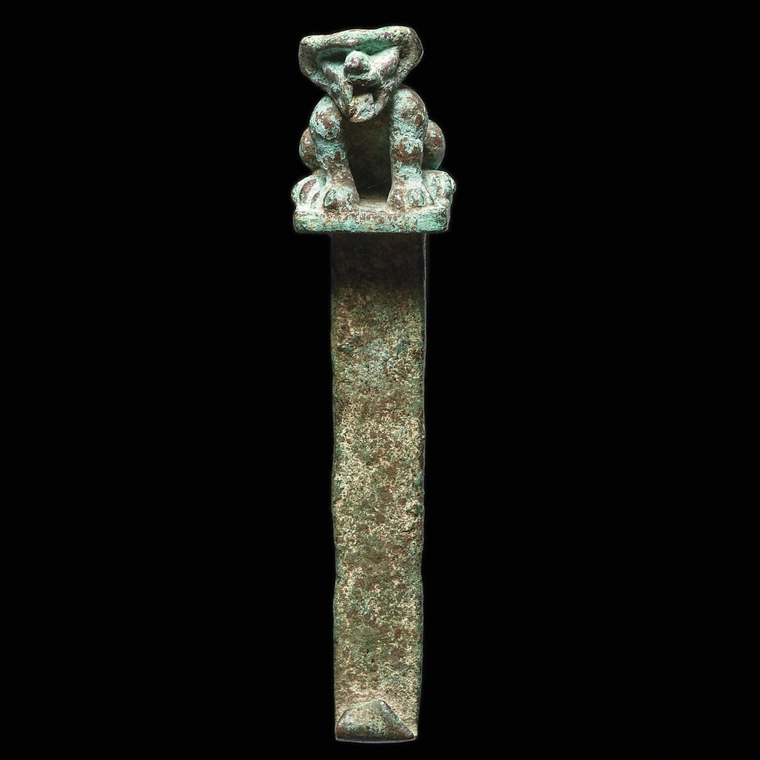 Moche Copper Tumi with Jaguar (1 of 4)