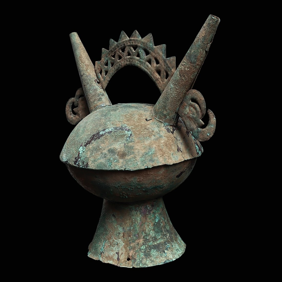 Sican Lambayeque Copper Stirrup Vessel (1 of 4)