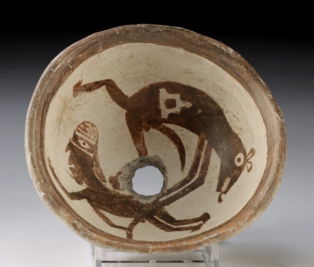 Published Mimbres Bowl of Priest & Quetzalcotl (1 of 5)