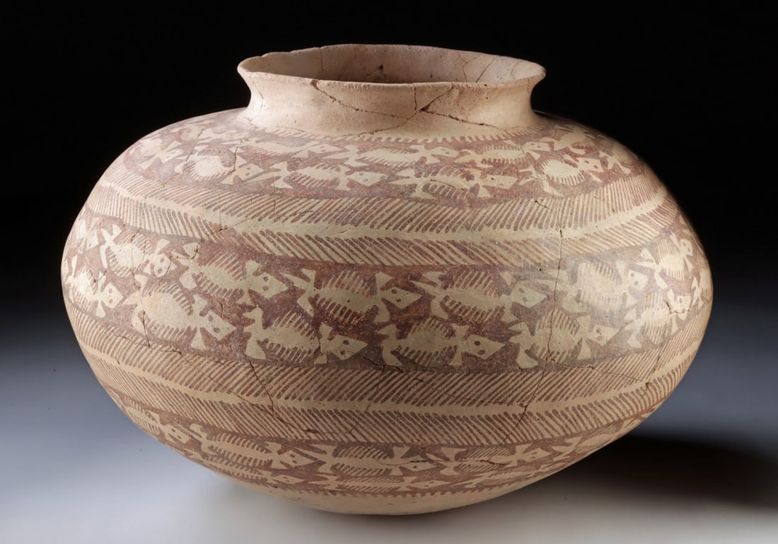 Large Hohokom Vessel with Lizard Pattern, Anasazi - 3