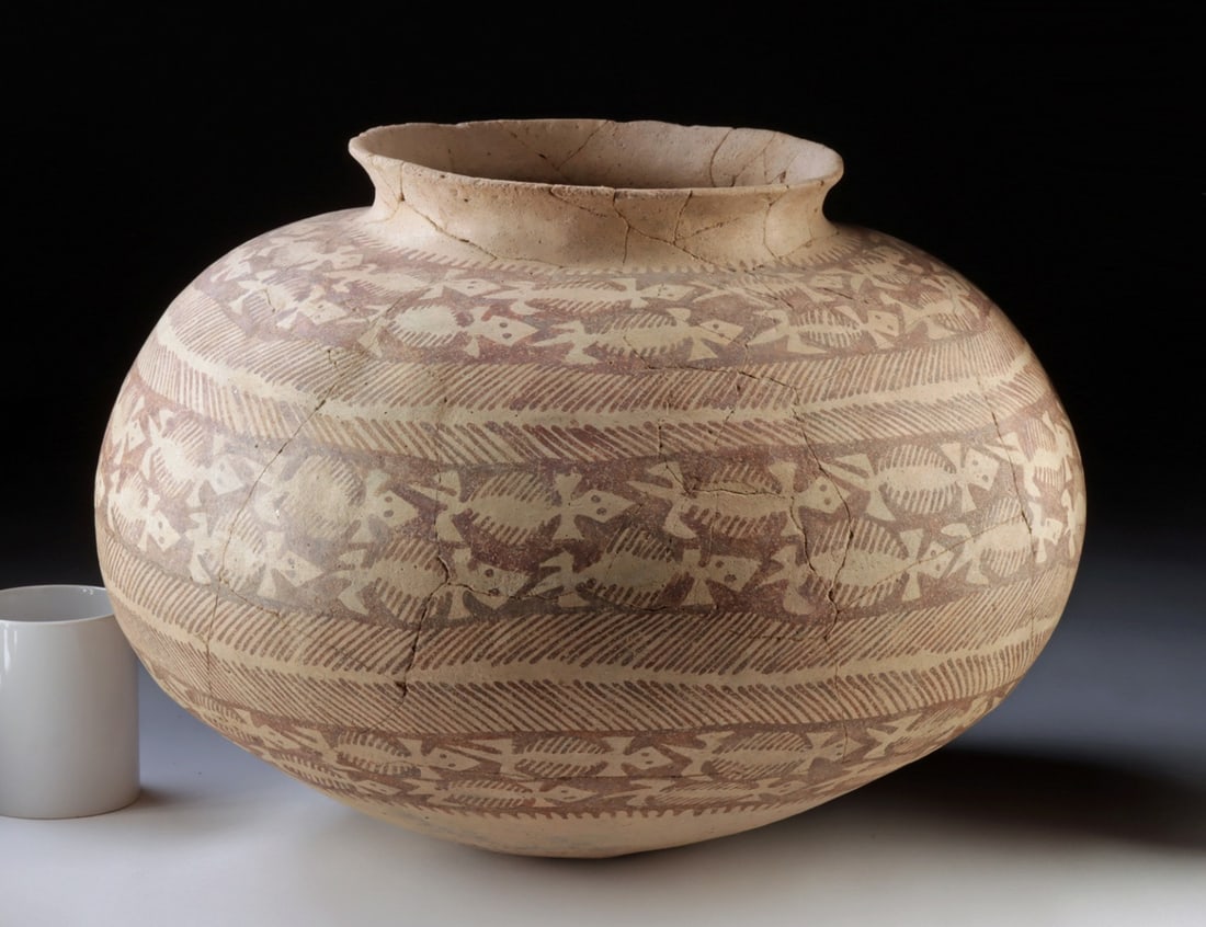 Large Hohokom Vessel with Lizard Pattern, Anasazi - 5