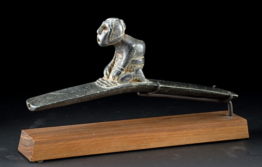 Hopewell Carved Stone Effigy Pipe CIRAM (1 of 4)