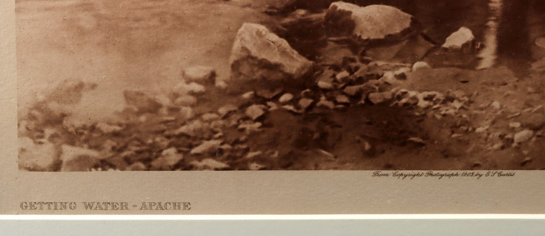 Edward Curtis "Getting Water Apache" Photogravure 1900 - 3