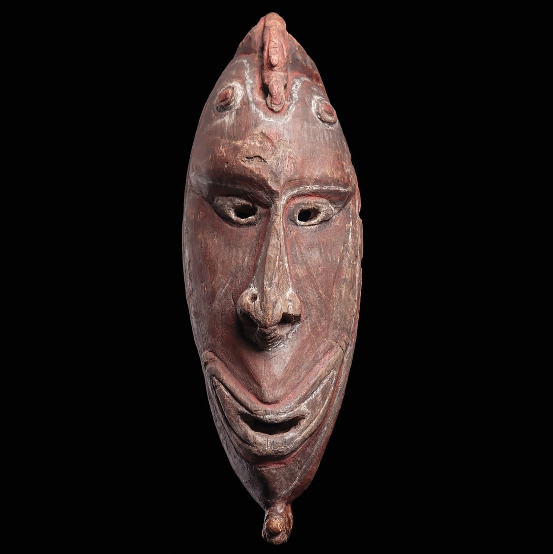 Precontact Sepik River Mask from the Ernst Henrich Collection, Published (1 of 4)