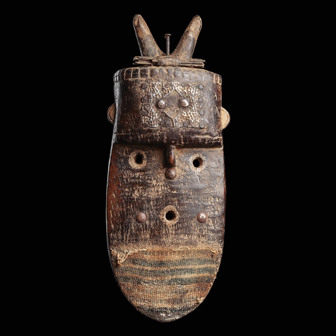 Toma Mask with Fetish Bundle: Provenance: Ex. Albert Stanziano collection (1947-2021), Clifton, NJ. By descent to owner. Notice: We coordinate worldwide shipping to most destinations, overseeing every detail in-house to guarantee 