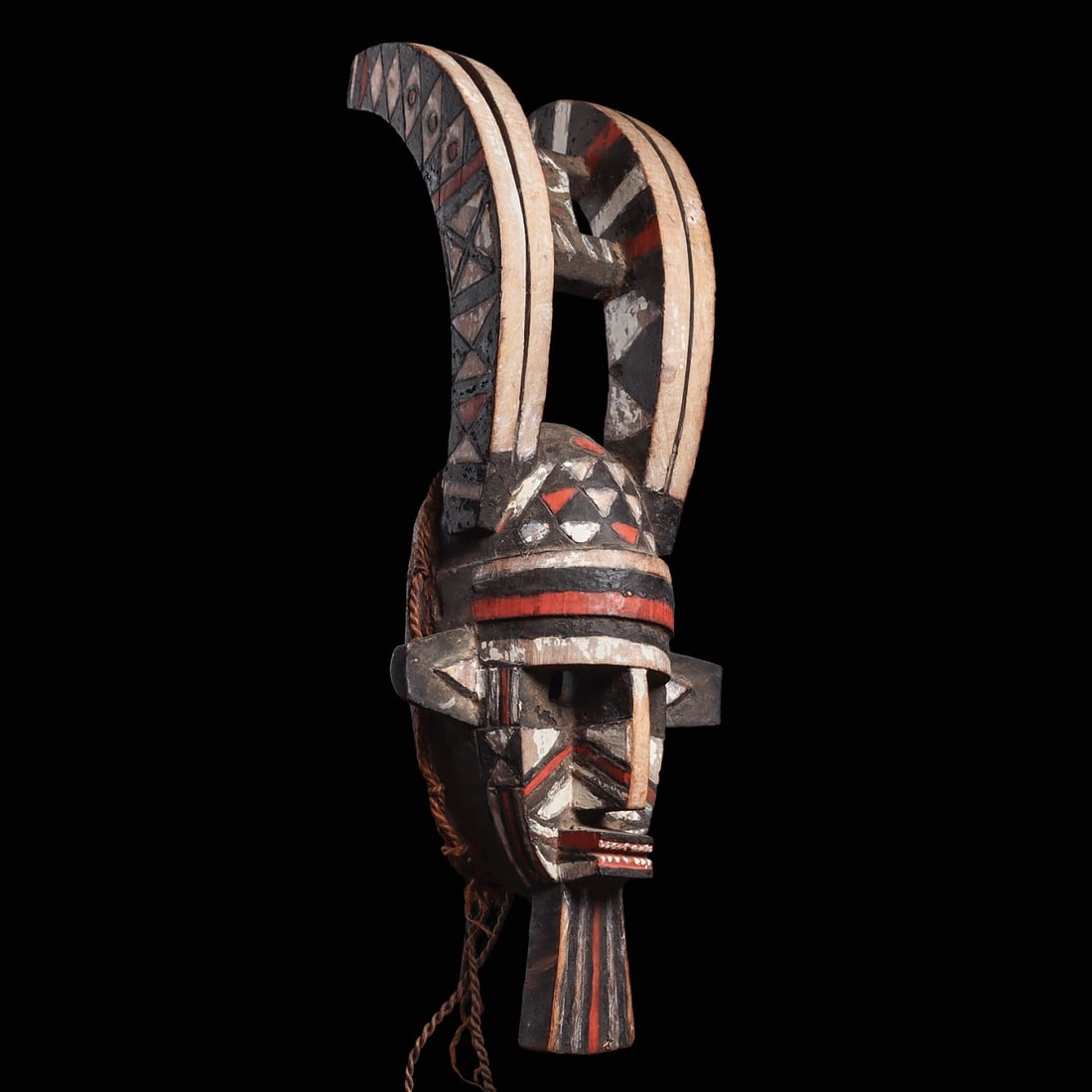 Marka Dafing Mask: Burkina Faso, . 1963.859 Burkina Faso, Bobo, 67.4 x 26.7 x 17.2 cm (26 1/2 x 10 1/2 x 6 3/4 in.) Gift of Mr. And Mrs. Everett McNear.26.5”H (67.3cm). Provenance: Previously owned by The Art Inst