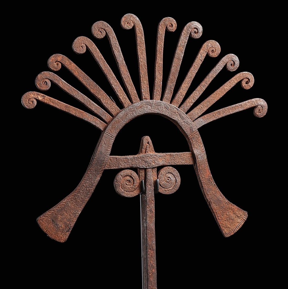 Igbo Forged Iron Currency | Fan Form & Scrolls, Nigeria - 2