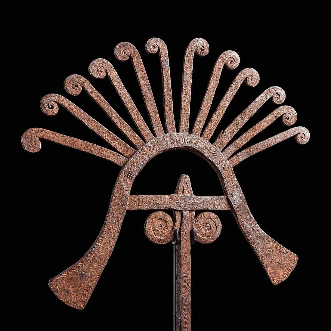 Igbo Forged Iron Currency | Fan Form & Scrolls, Nigeria - 3