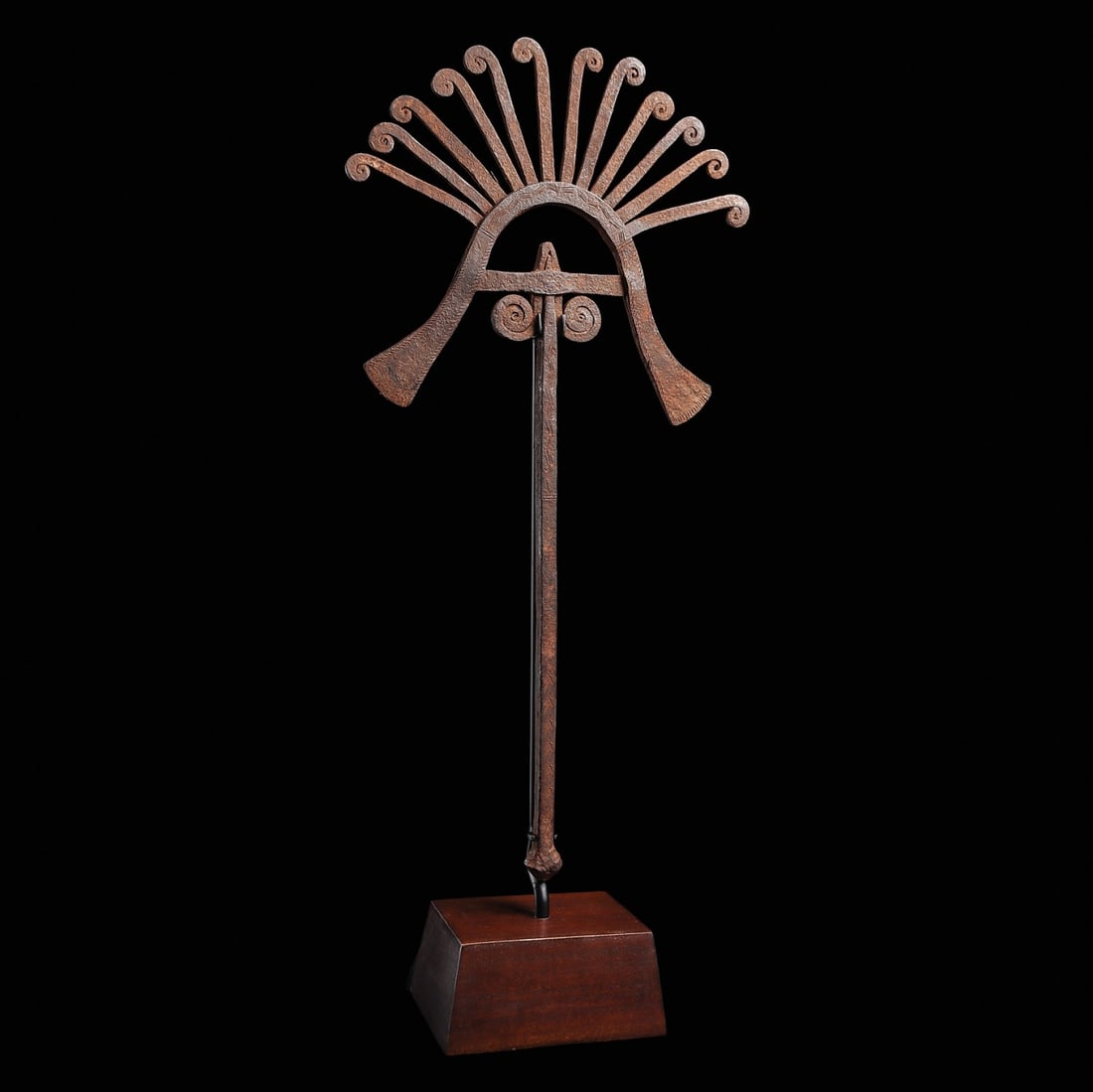 Igbo Forged Iron Currency | Fan Form & Scrolls, Nigeria - 4