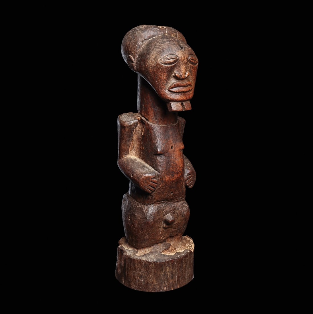 Songye Nkisi Figure from the Master of Lubao Workshop: Provenance: Private CA. collection; ex. private Belgium collection, collected before 1980. AHDRC no. 0186789. Notice: We coordinate worldwide shipping to most destinations, overseeing every detail
