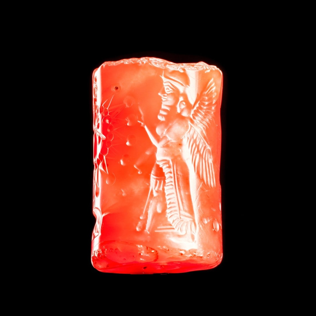 Neo-Assyrian Carnelian Cylinder Seal | Cultic Scene (1 of 7)