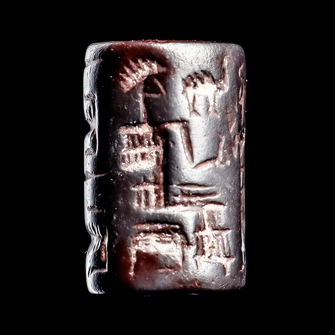 Assyrian Hematite Cylinder Seal (1 of 5)